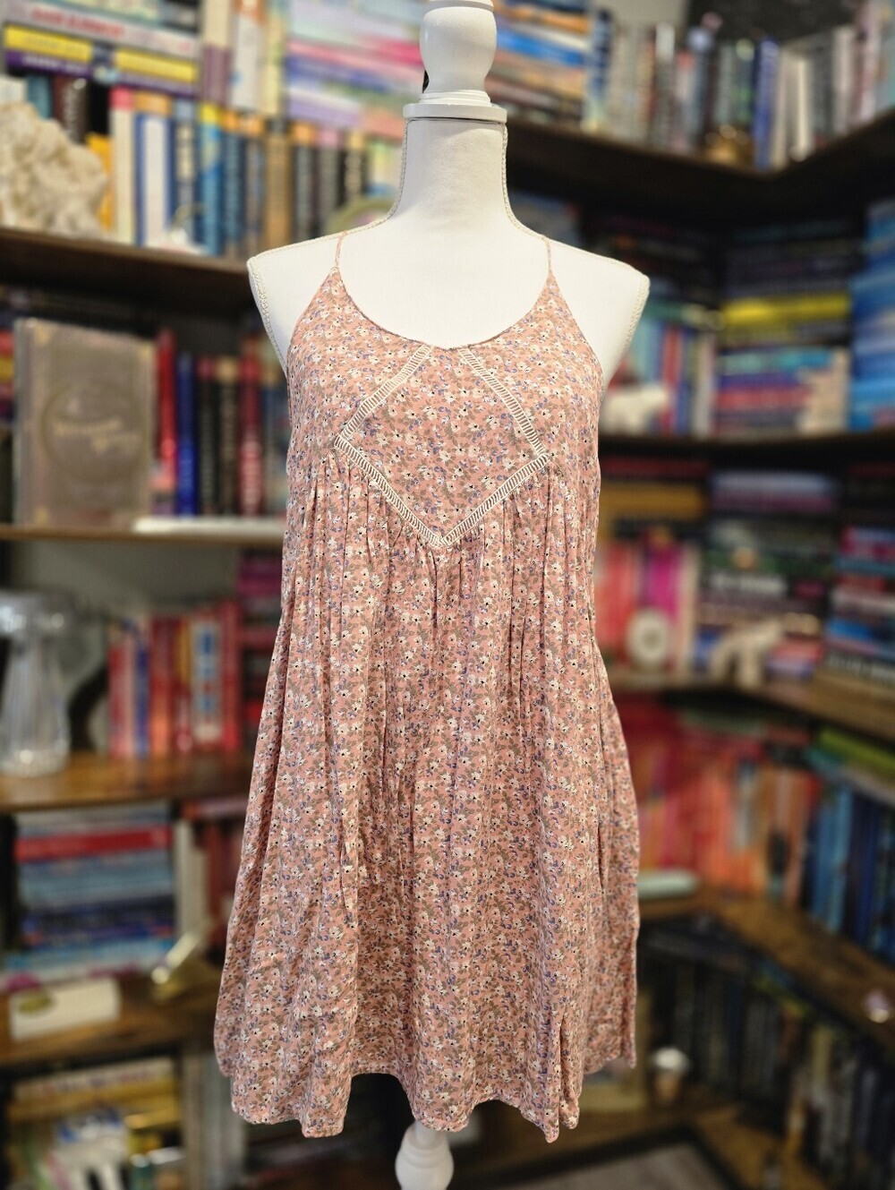 She + Sky Floral Halter Dress